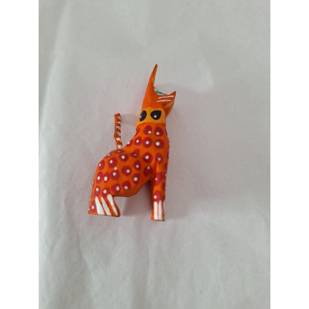 Little DOG‎ Alebrije Hand Carved Oaxacan Folk Art Oaxaca Mexico - Picture 6 of 8